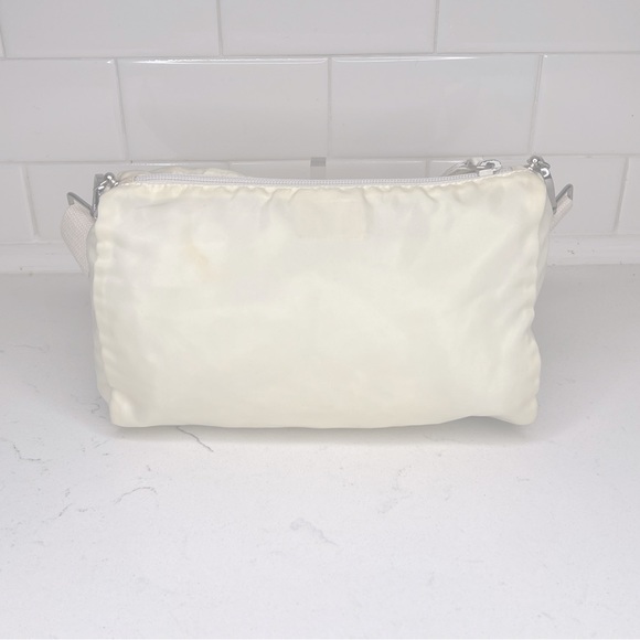 Prada Tessuto nylon crossbody bag in Ecru - Picture 3 of 13